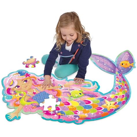 Dive deep into your imagination with a magical mermaid floor puzzle